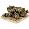 Image 1 : Susan Raymond Rodeo Bulls Bronze