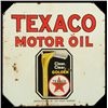 Image 1 : Texaco Motor Oil Porcelain Sign