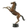Image 1 : Rampant Colt Bronze Statue on Marble Base