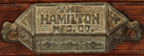 The Hamilton Mfg Co Printers Cabinet