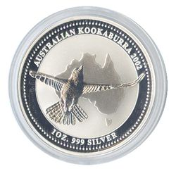 Australian Kookaburra 1 oz. Silver 2002