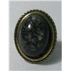 Image 1 : 25CTW GRAY OVAL BRASS RING SIZE 6