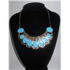Image 1 : 309CTW ELEGANT BLUE BRASS NECKLACE;18INCH