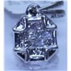 Image 1 : 10.05 CTW DIAMOND PENDANT 18K WHITE GOLD