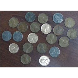 More Lincoln Pennies... (4) 1941P, (5) 1943D Steel, 1950P, (6) 1958P, (2) 1920, 1934P, 1953D