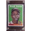 Image 1 : 1958 Hank Aaron Baseball Card Consigner says "authentic" Milwaukee Braves Outfield Card 30