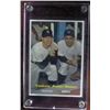 Image 1 : 1957 Mickey Mantle, Yogi Berra Baseball Card Consigner says "authentic" Yankees, M.M. Outfield, Y.B.