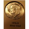 Image 1 : Eisenhower Dollar Coin 1976S Silver Clad :)