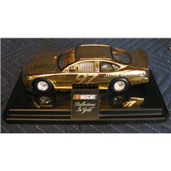 1:24 scale John Deere #97 NASCAR 1995 Reflections in gold #0335, 24kt gold plated, Good condition, d
