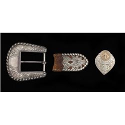 Visalia Buckle, Tip and Scarf Slide