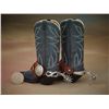 Image 1 : Bill Heisman (b 1951) Miniature Snake Spurs on Boots