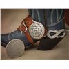 Image 2 : Bill Heisman (b 1951) Miniature Snake Spurs on Boots