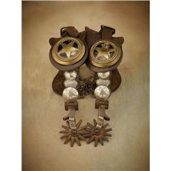Carlos Figueroa Silver Inlaid Southern California Spurs