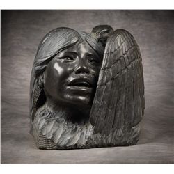 Bruce Wynne Black Marble Sculpture