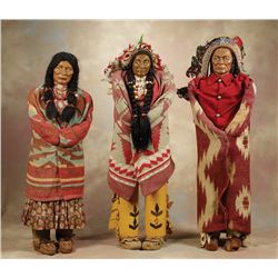 Three 3' Skookum Dolls