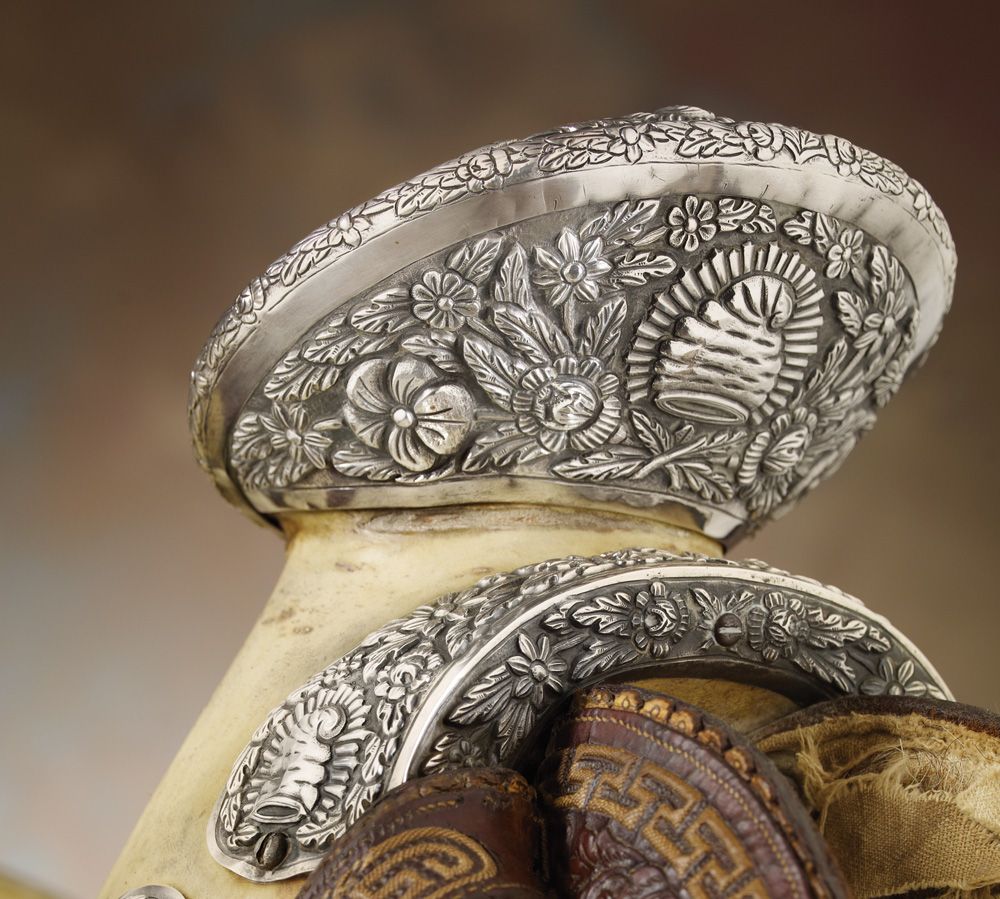Ornate Silver Mounted Mexican Saddle