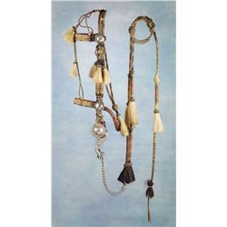 Polychrome Horsehair Bridle with Visalia Bit