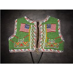 Sioux Beaded Pictorial Boys Vest