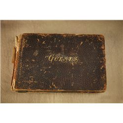 101 Ranch Family Guest Book with notable signatures