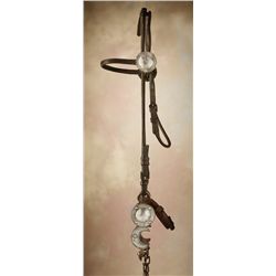 A J Schell Bridle with Crescent Moon Bit