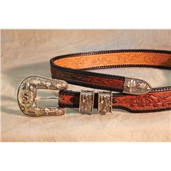 Edw H. Bohlin 3-color gold Arizona Buckle