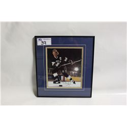 10X12 AUTOGRAPHED WAYNE GRETZKY PHOTO MATTED TO