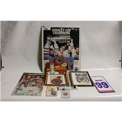 1984 STANLEY CUP POSTER, #99 PENNANT, COLORING