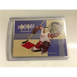 TERRY SAWCHUCK BTP VINTAGE GAME USED JERSEY