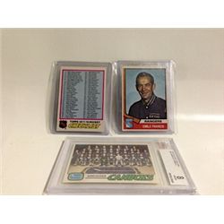 3 CARDS INC: BECKETT GRADED O PEE CHEE 77/78