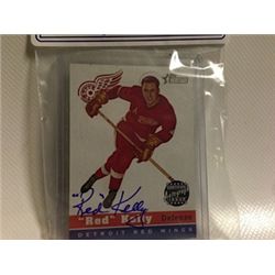 RED KELLY AUTOGRAPHED TOPPS HERITAGE CARD