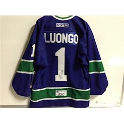 VANCOUVER CANUCKS ROBERTO LUONGO SIGNED JERSEY