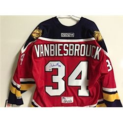 FLORIDA PANTHERS JOHN VANBIESBROUCK SIGNED JERSEY