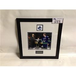 VANCOUVER CANUCKS FRAMED AND MATTED PHOTO WITH