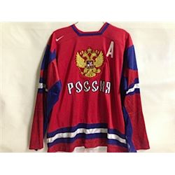 ALEX OVECHKIN TEAM RUSSIA JERSEY