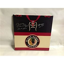 OIL ON CANVAS PAINTING OF CHICAGO BLACKHAWKS