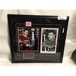 FRAMED AND MATTED MAURICE RICHARD TRIBUTE