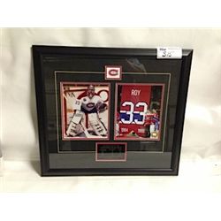 FRAMED AND MATTED PATRICK ROY TRIBUTE