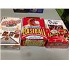 Image 1 : 2 FACTORY SEALED 1 OPEN BOXS OF BASEBALL CARDS