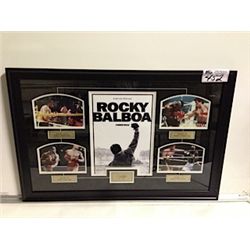 FRAMED AND MATTED ROCKY BALBOA TRIBUTE