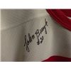 Image 2 : DETROIT RED WINGS VINTAGE JERSEY AUTOGRAPHED BY JOHN BUCYK AND ANDY BATHGATE