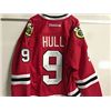 Image 2 : CHICAGO BLACKHAWKS #9 BOBBY HULL JERSEY SIGNED BY BOBBYHULL W/C.O.A.