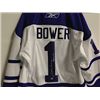 Image 2 : TORONTO MAPLE LEAFS # 1 JOHN BOWER JERSEY, SIGNED W/C.O.A.