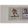 Image 2 : 2 AUTOGRAPHED ALEX DELVECCHIO CARDS; 2 AUTHENTIC