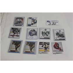 10 ASSORTED COLLECTIBLE CARDS - SOME AUTOGRAPHED