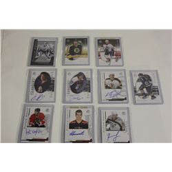 10 ASSORTED COLLECTIBLE CARDS - SOME AUTOGRAPHED
