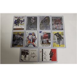 10 ASSORTED AUTOGRAPHED & MEMORABILIA CARDS