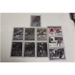 10 ASSORTED AUTOGRAPHED & MEMORABILIA CARDS