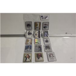 30 ASSORTED AUTOGRAPHED AND MEMORABILIA MLB CARDS