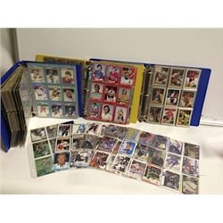 3 BINDERS OF ASSORTED OLDER HOCKEY CARDS 6 PAGES