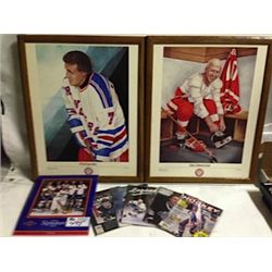 LOT OF ASSORTED MEMORABILIA INC: LARGE FRAMED